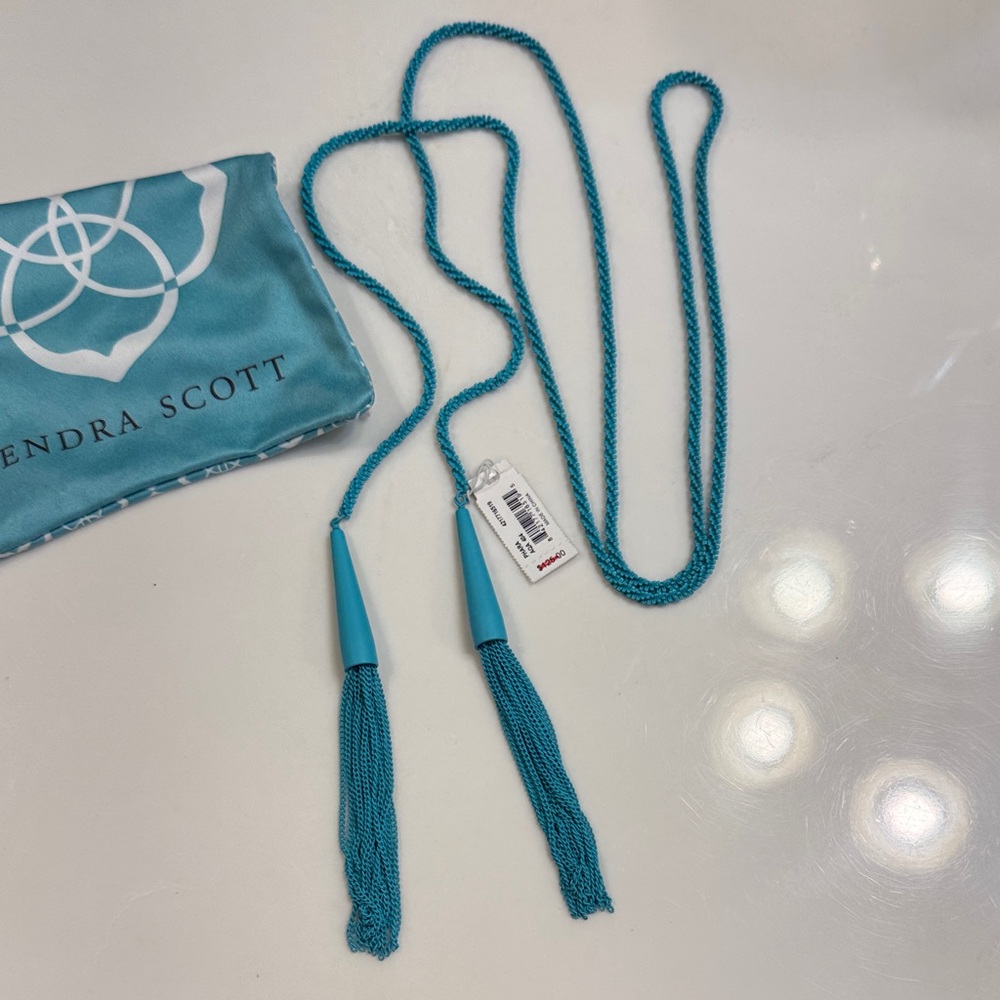 Kendra Scott Turquoise Tassel Necklace